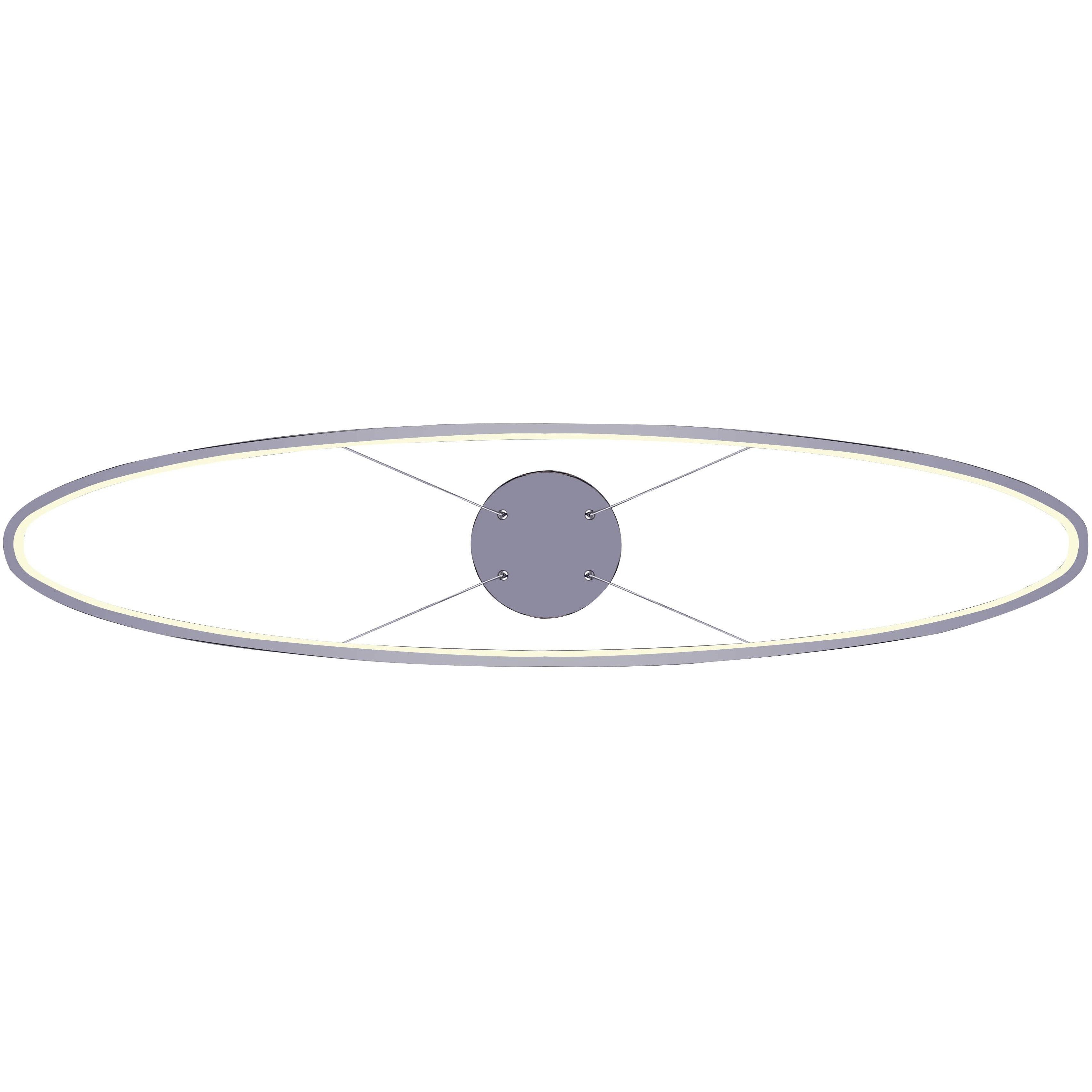 Laila LED 37 inch Chrome Chandelier Ceiling Light