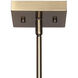 Bodie 4 Light 15 inch Black/Gold Chandelier Ceiling Light