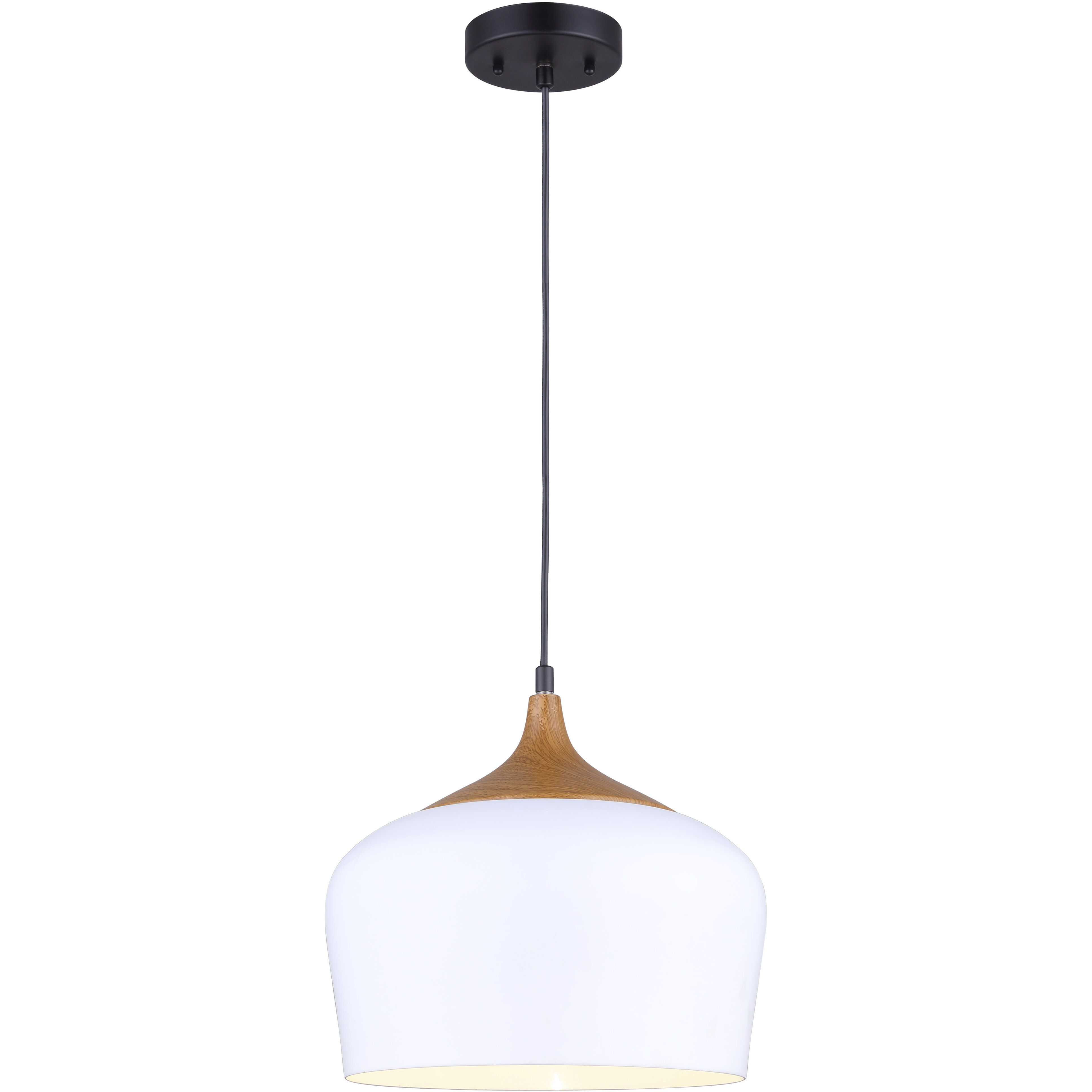 Madison 1 Light 12 inch White Pendant Ceiling Light