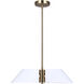 Daxton 3 Light 20 inch Matte White and Gold Chandelier Ceiling Light