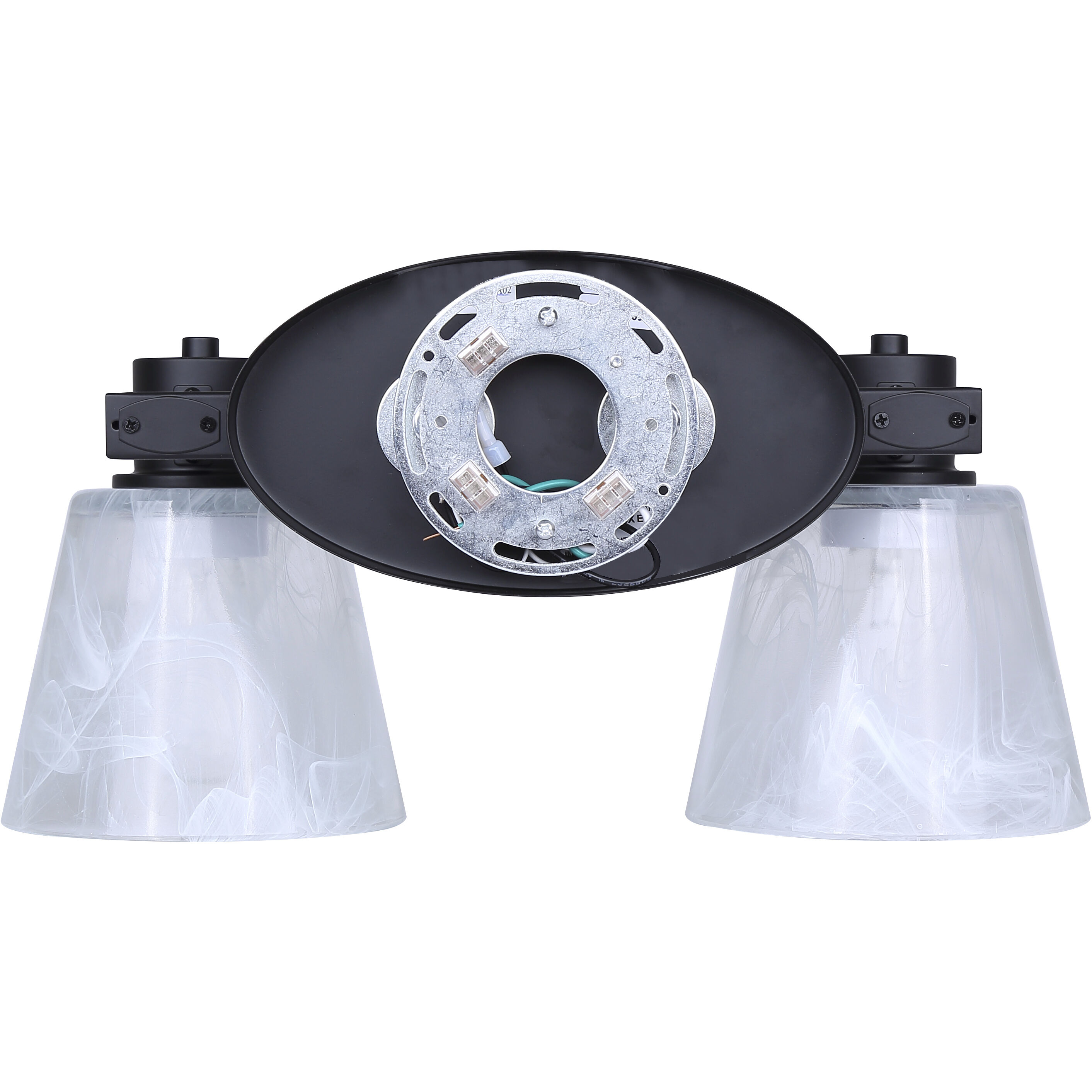 Luelle 2 Light 16 inch Black Vanity Light Wall Light