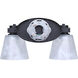 Luelle 2 Light 16 inch Black Vanity Light Wall Light