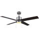 Tempest 52 inch Brushed Nickel with Gray Blades Ceiling Fan