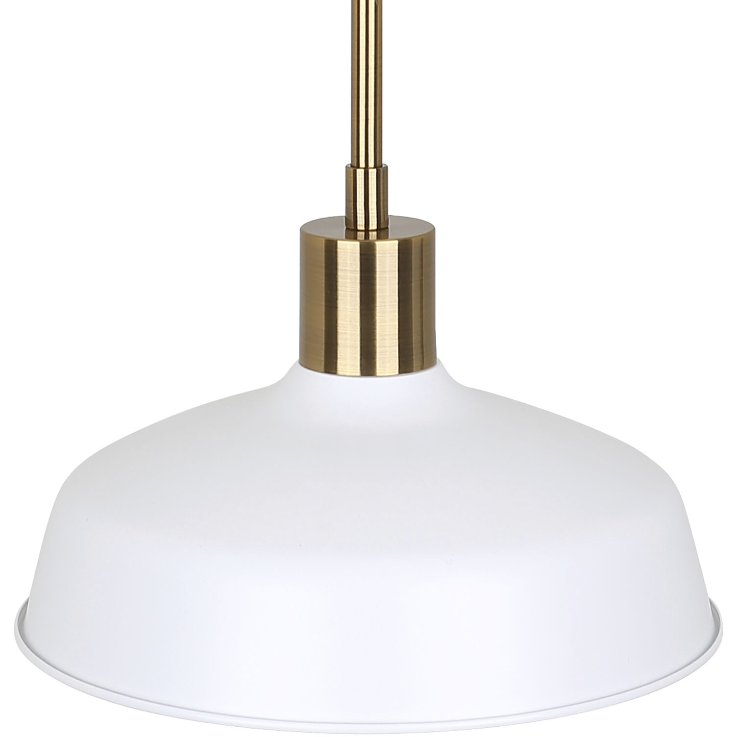 Bello 1 Light 10 inch Gold and White Pendant Lighting Ceiling Light