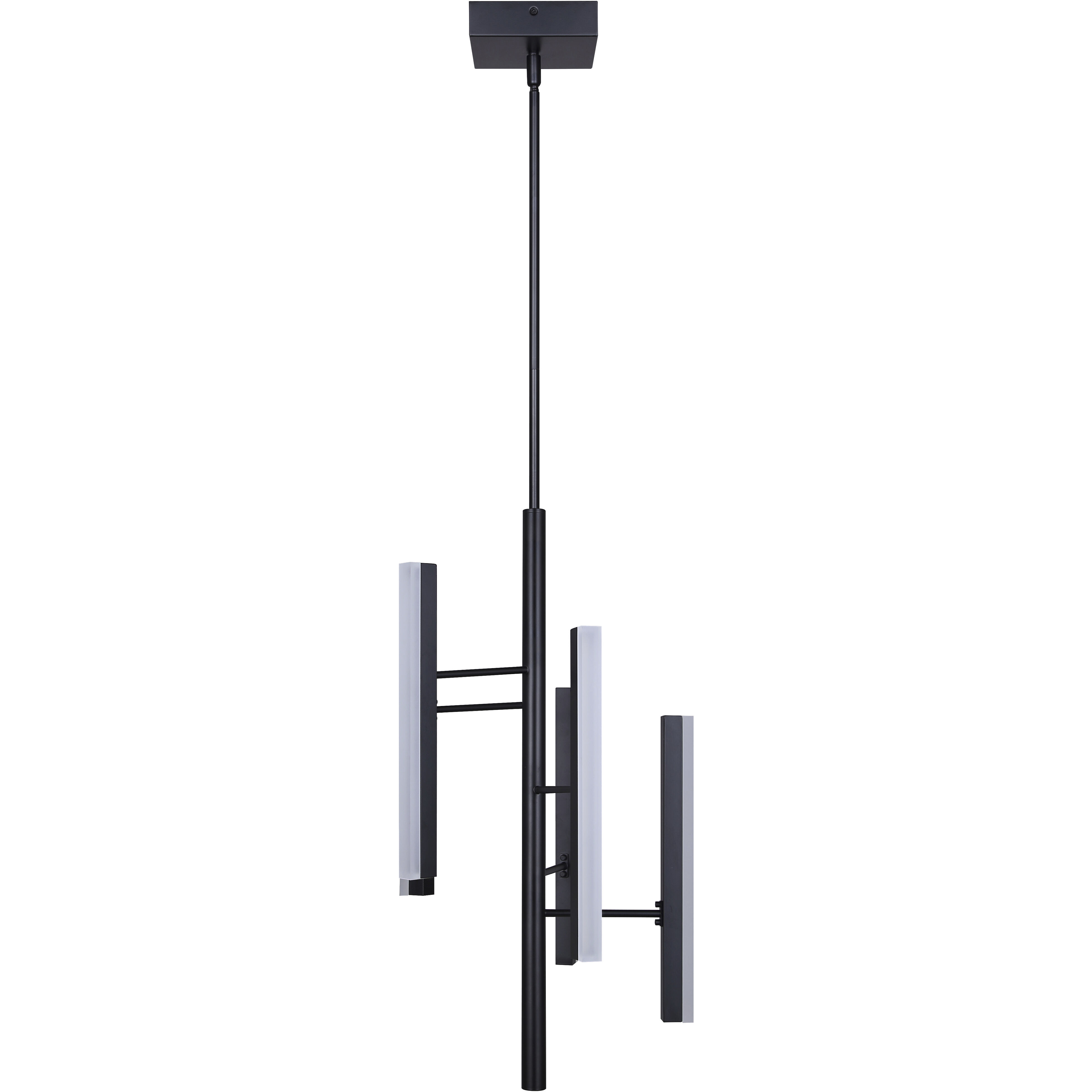 Yavin LED 13.13 inch Black Chandelier Ceiling Light