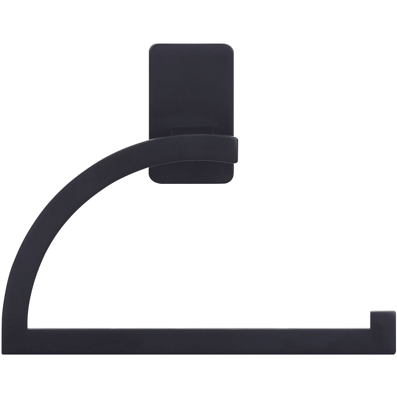 Archer 7 inch Matte Black Toilet Paper Holder