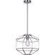 Alix 1 Light 14 inch Brushed Nickel Pendant Lighting Ceiling Light