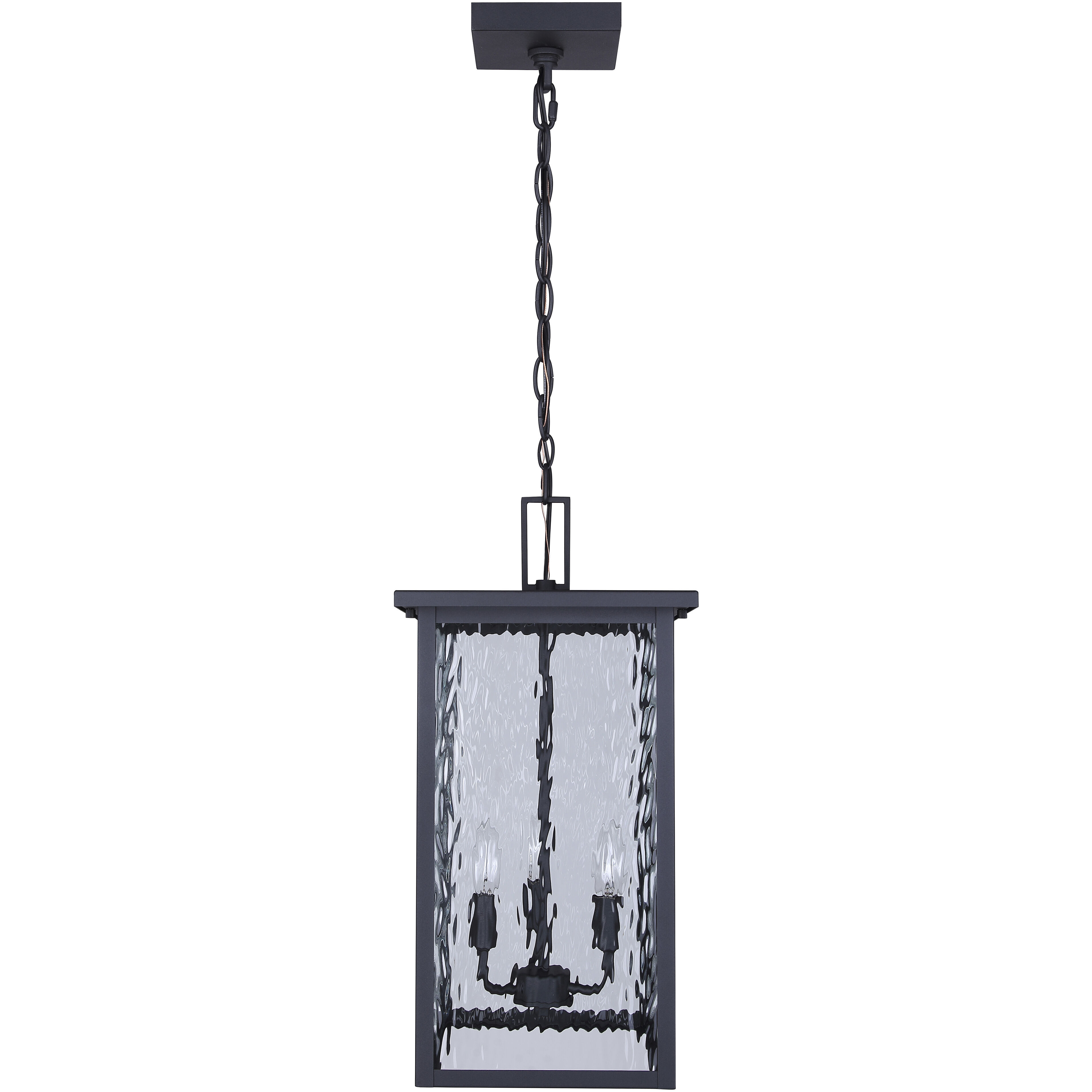 Shana 3 Light 11 inch Black Outdoor Pendant Light