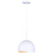 Henlee 1 Light 9 inch White Pendant Ceiling Light