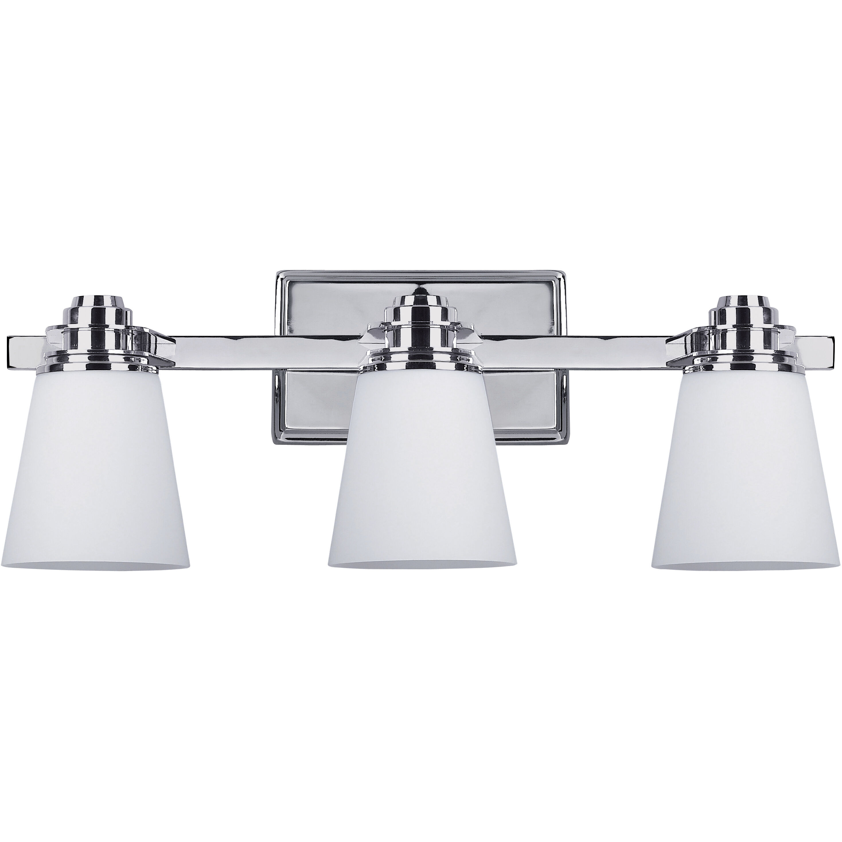Madison 3 Light 22 inch Chrome Vanity Light Wall Light