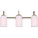 Novalee 3 Light 22 inch Gold Vanity Light Wall Light