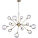 Madison 12 Light 44 inch Gold Chandelier Ceiling Light