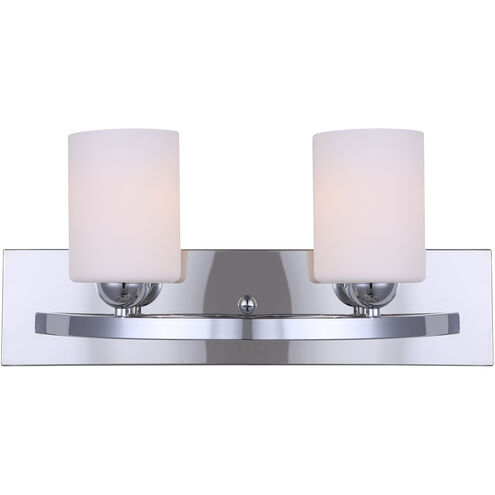 Madison 2 Light 18 inch Chrome Vanity Light Wall Light