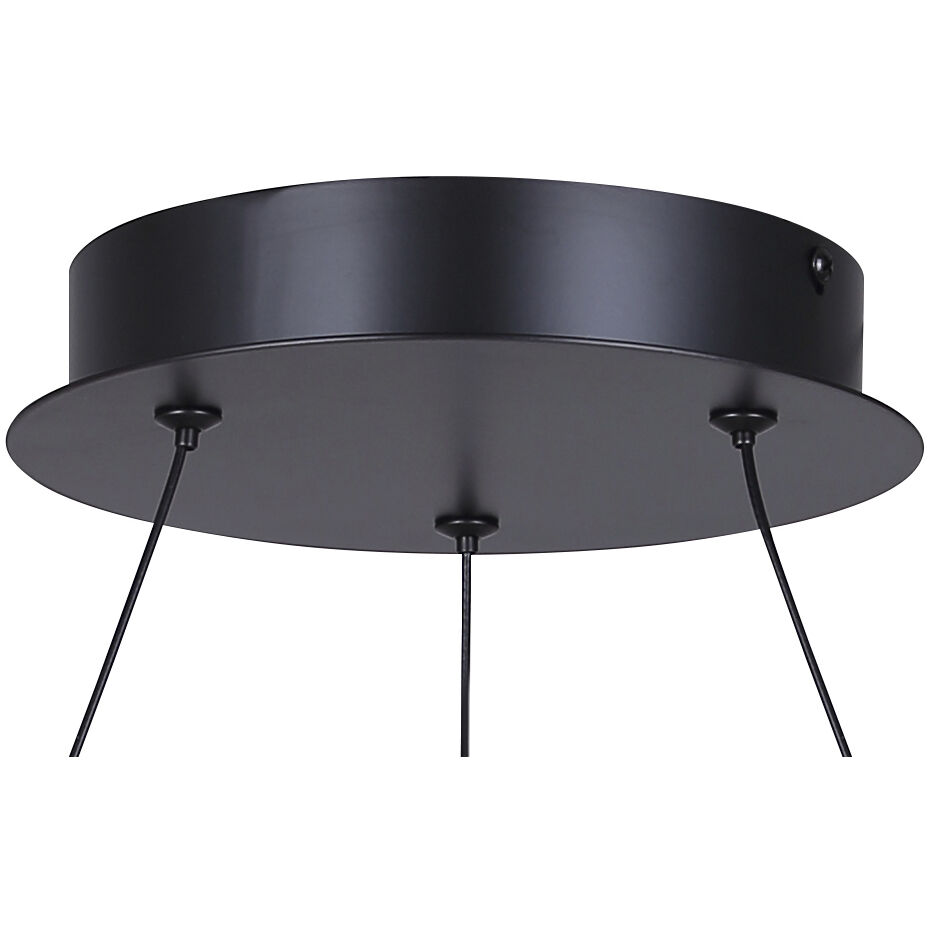 Castra LED 23.13 inch Black Chandelier Ceiling Light