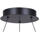 Castra LED 23.13 inch Black Chandelier Ceiling Light