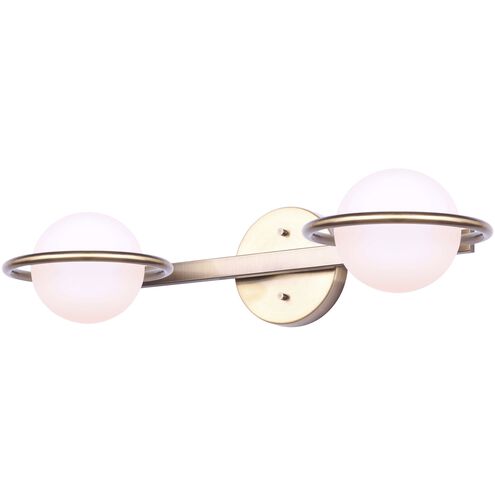 Madison 2 Light 21.38 inch Gold Vanity Light Wall Light