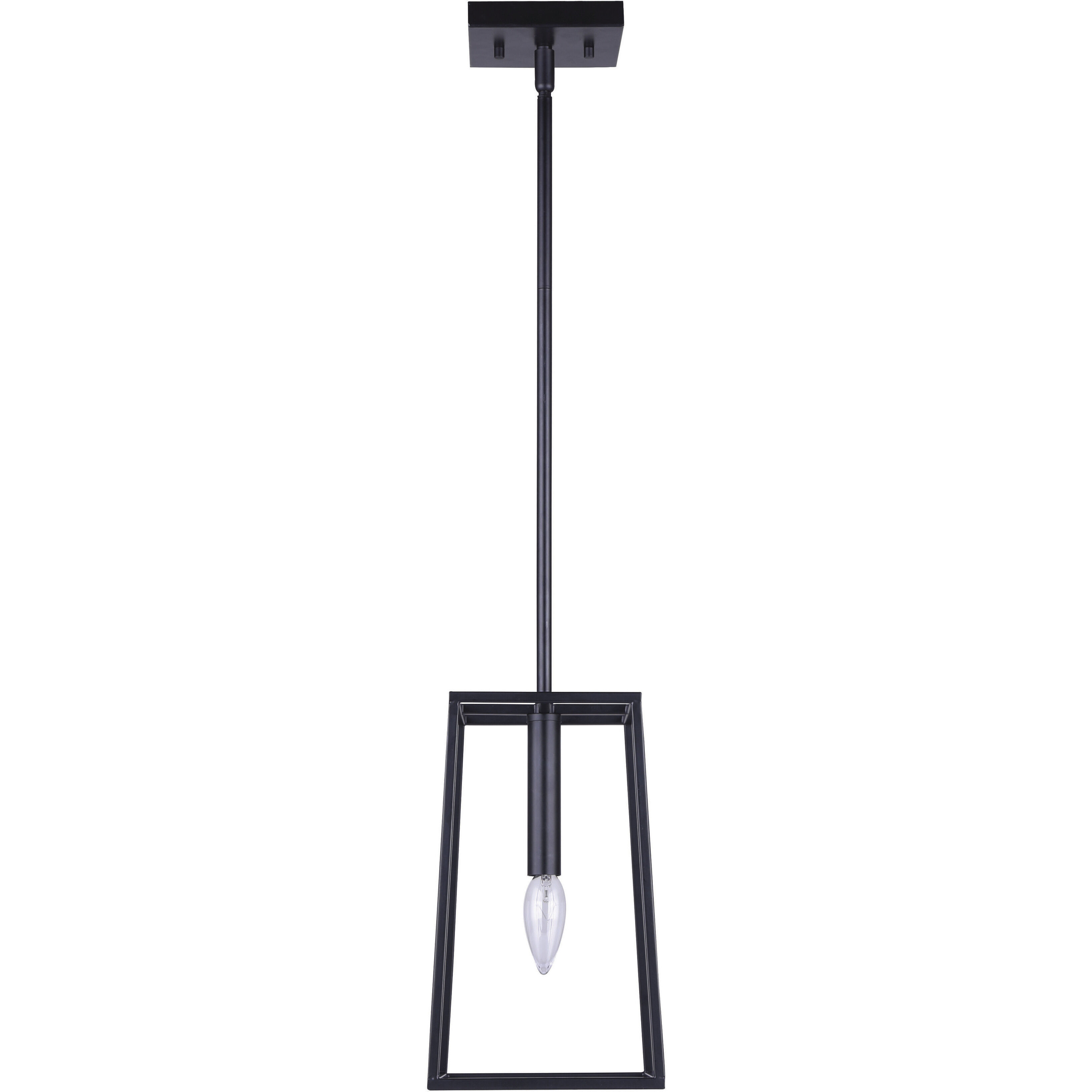 Madison 1 Light 6.5 inch Black Pendant Ceiling Light