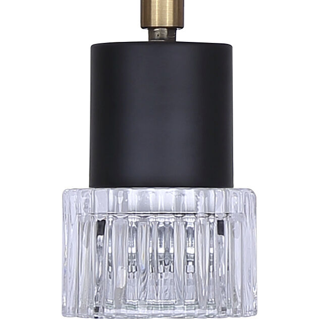 Elsee 4 Light Black/Gold Track Lighting Ceiling Light