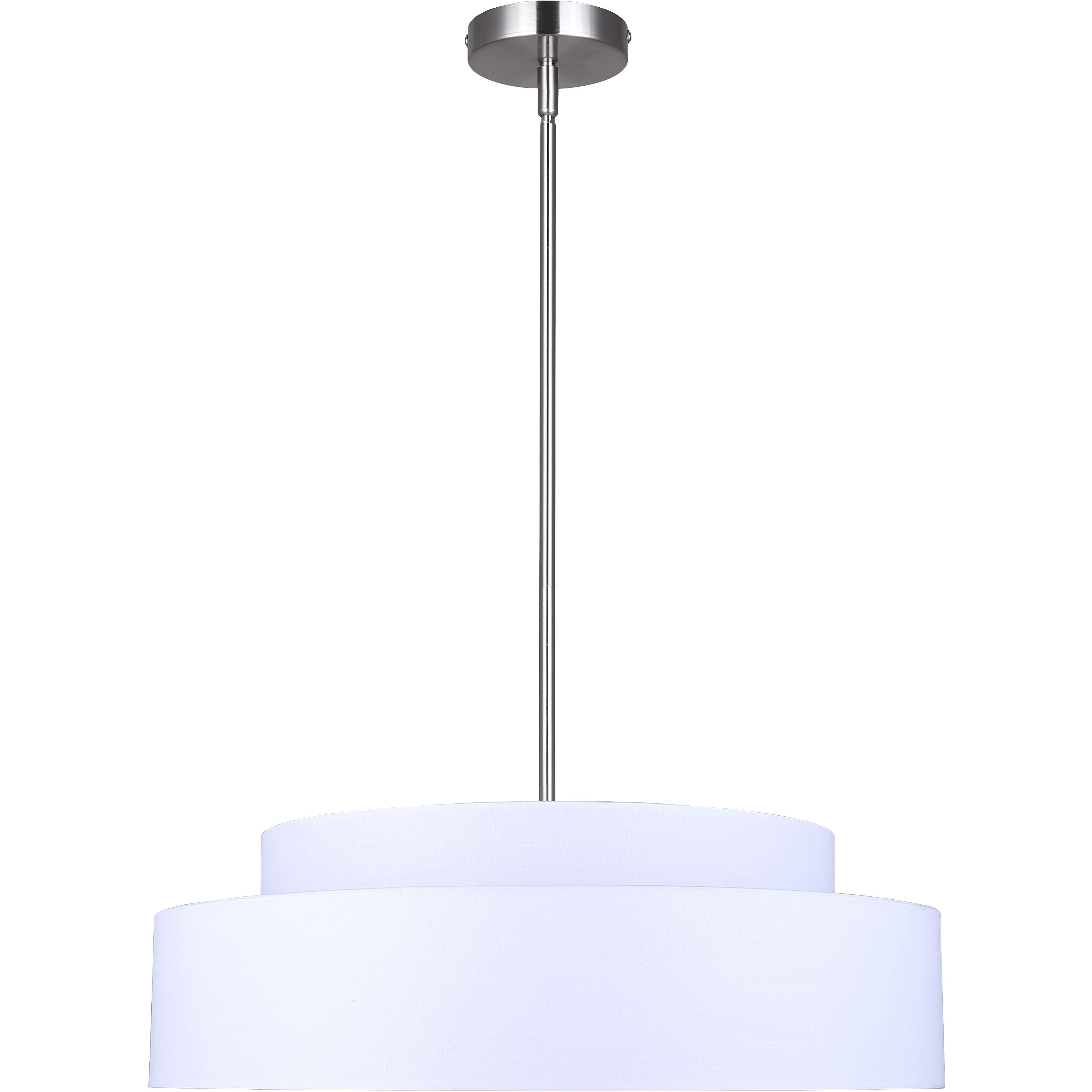 Landra 3 Light 22 inch Brushed Nickel Chandelier Ceiling Light