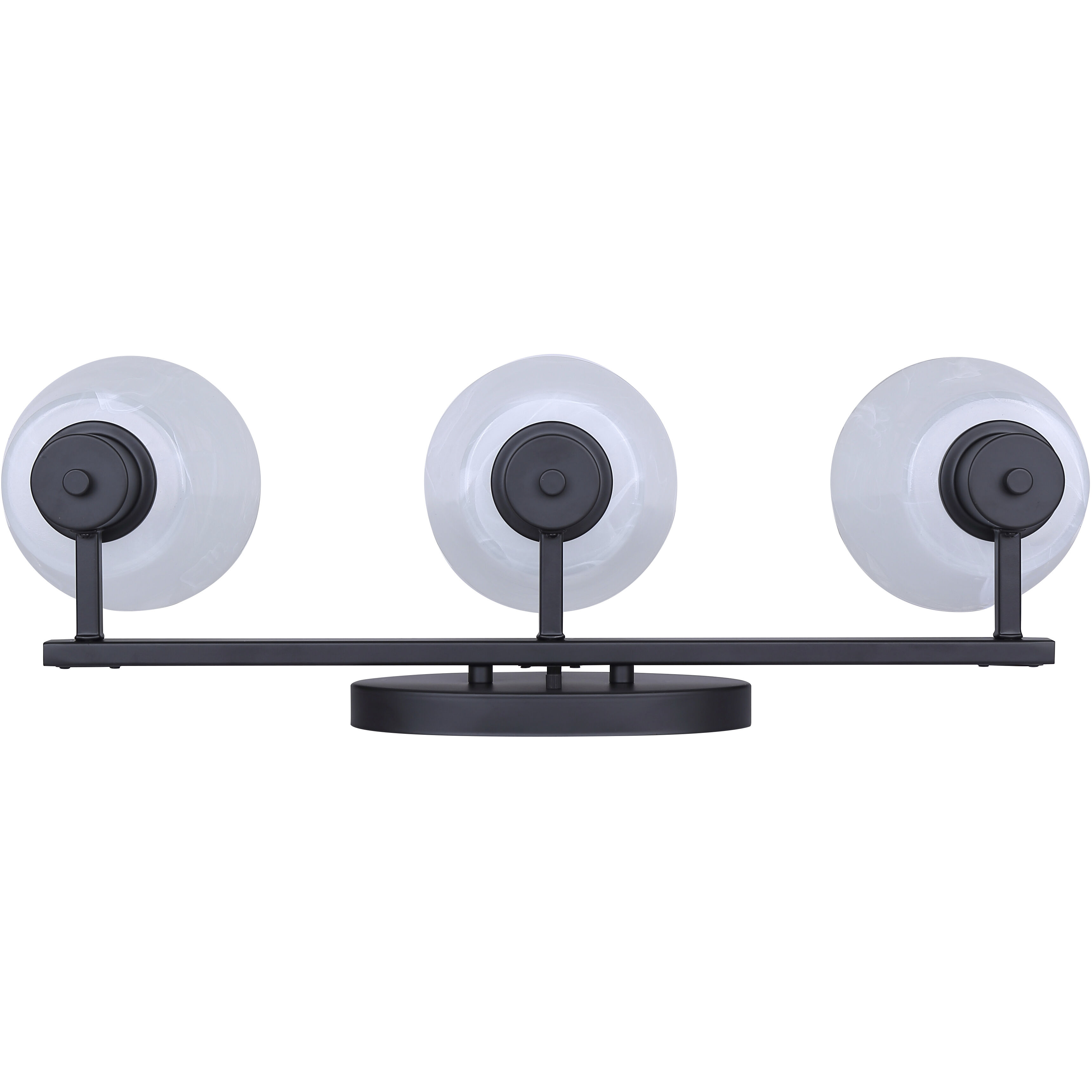 Luelle 3 Light 25 inch Black Vanity Light Wall Light