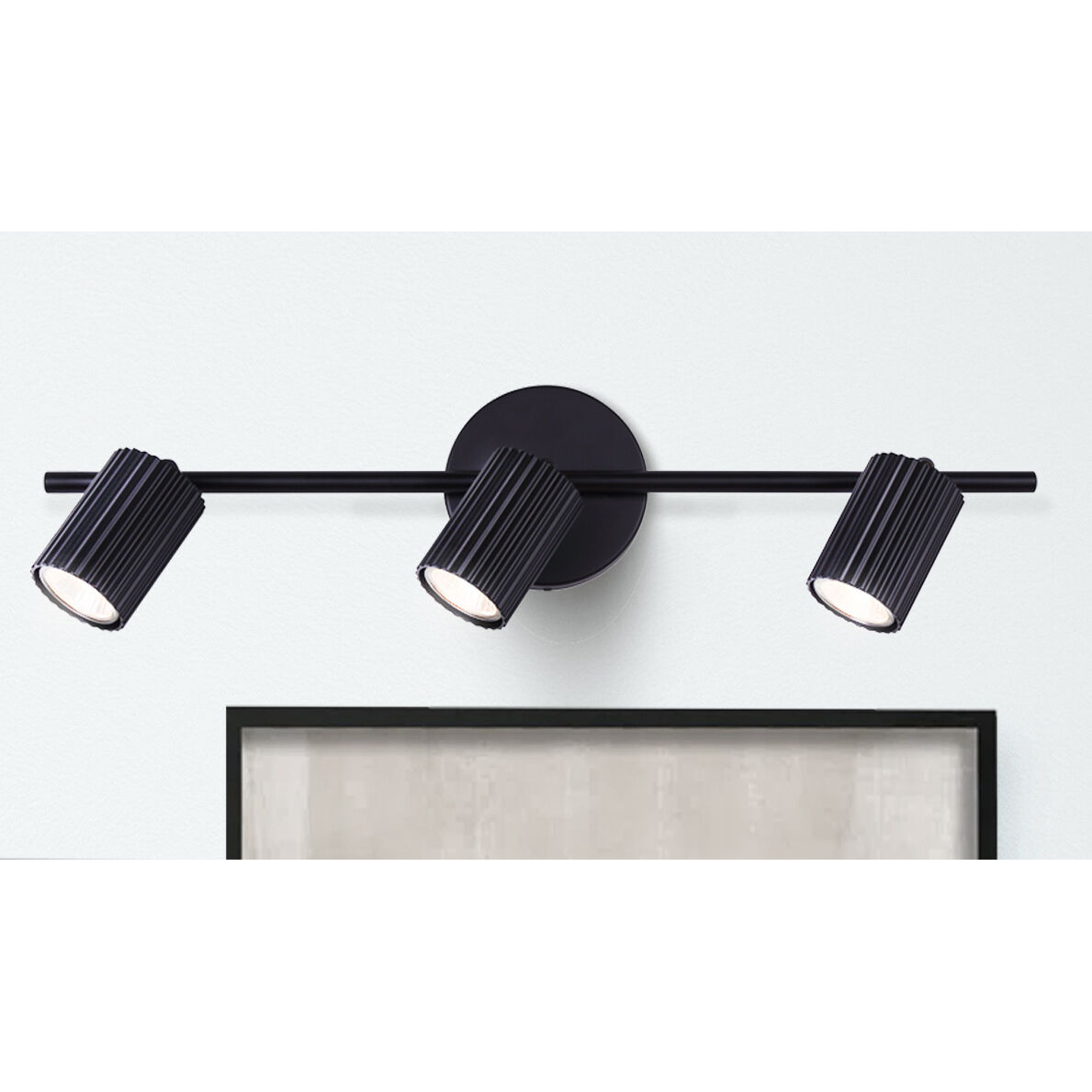 Rexton 3 Light Black Track Lighting Ceiling Light