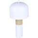 Caleb 19 inch 60.00 watt Matte White & Wood Table Lamp Portable Light