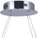 Laila LED 37 inch Chrome Chandelier Ceiling Light