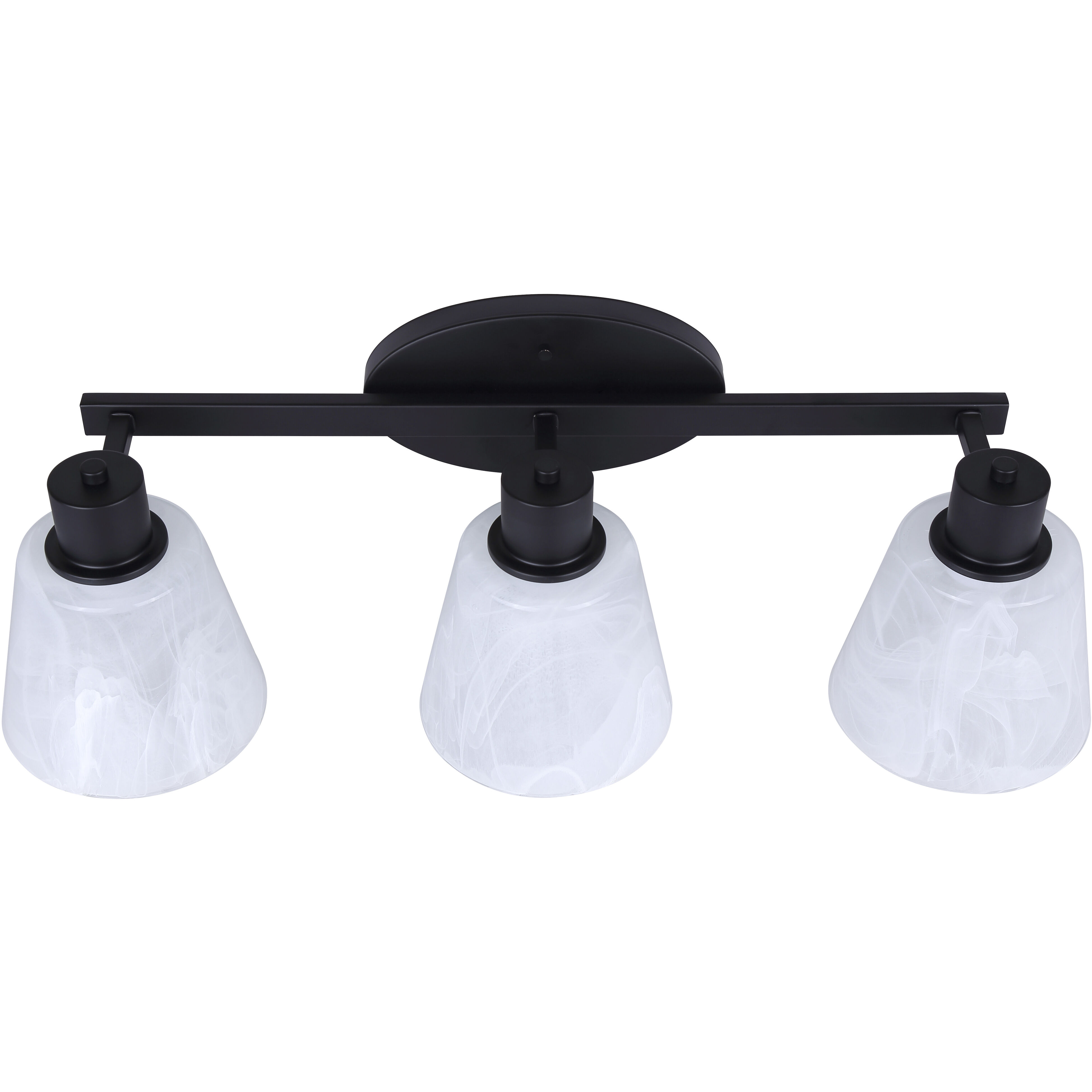Luelle 3 Light 25 inch Black Vanity Light Wall Light
