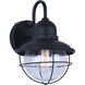 Alaric 1 Light 12.63 inch Black Outdoor Wall Lantern