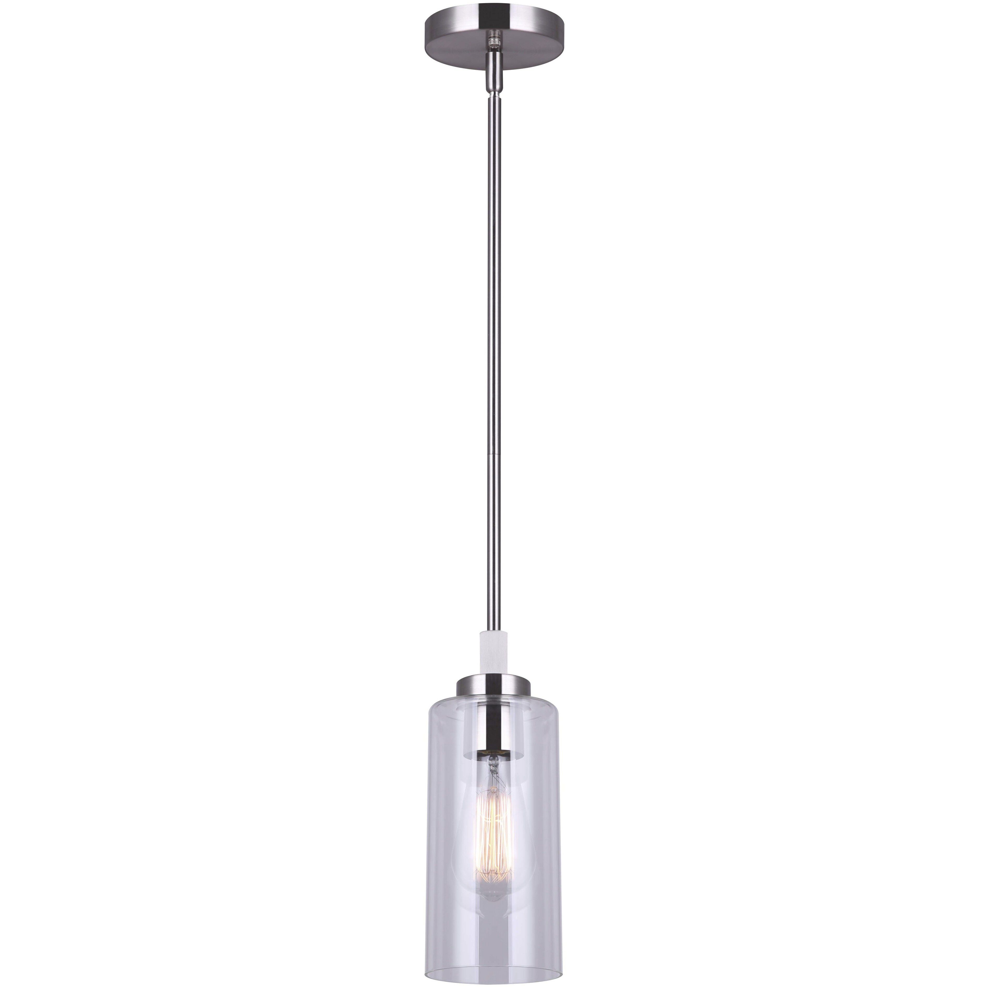 Chelsey 1 Light 5 inch Brushed Nickel Pendant Ceiling Light