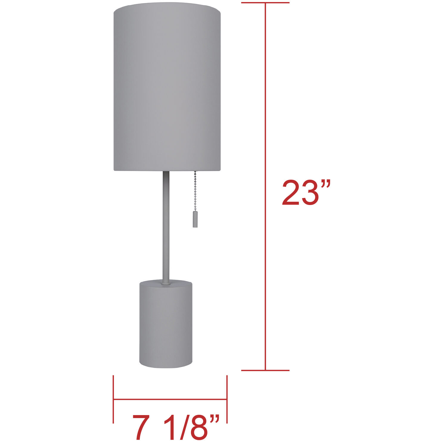Flint 23 inch 60.00 watt Grey Table Lamp Portable Light