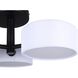 Carmynn LED 21.13 inch Black Semi-Flush Mount Ceiling Light