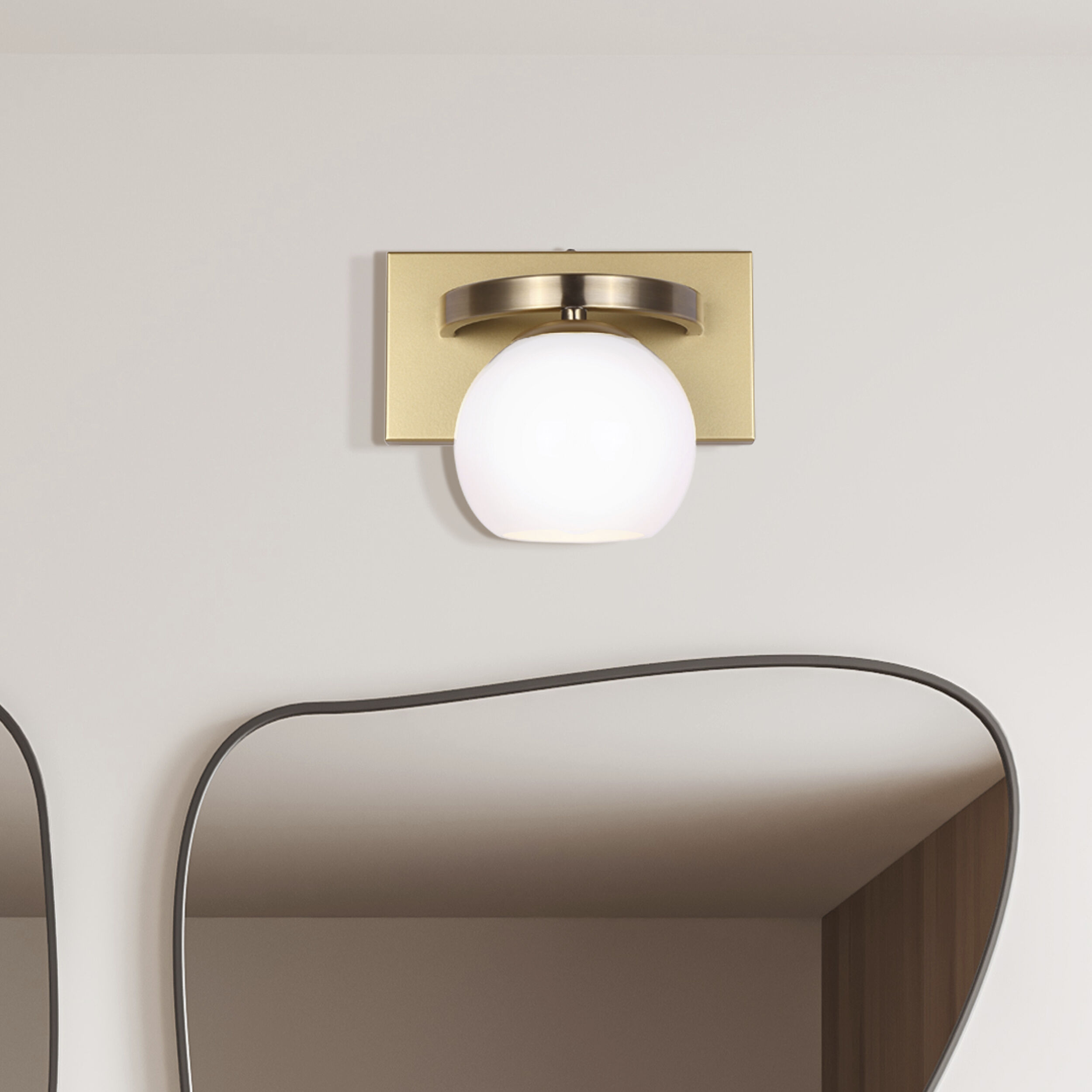 Monroe 1 Light 8.25 inch Gold Vanity Light Wall Light