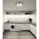 Signature 2 Light 13 inch Brushed Nickel Flush Mount Ceiling Light
