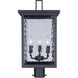 Shana 3 Light 22 inch Black Outdoor Post Lantern
