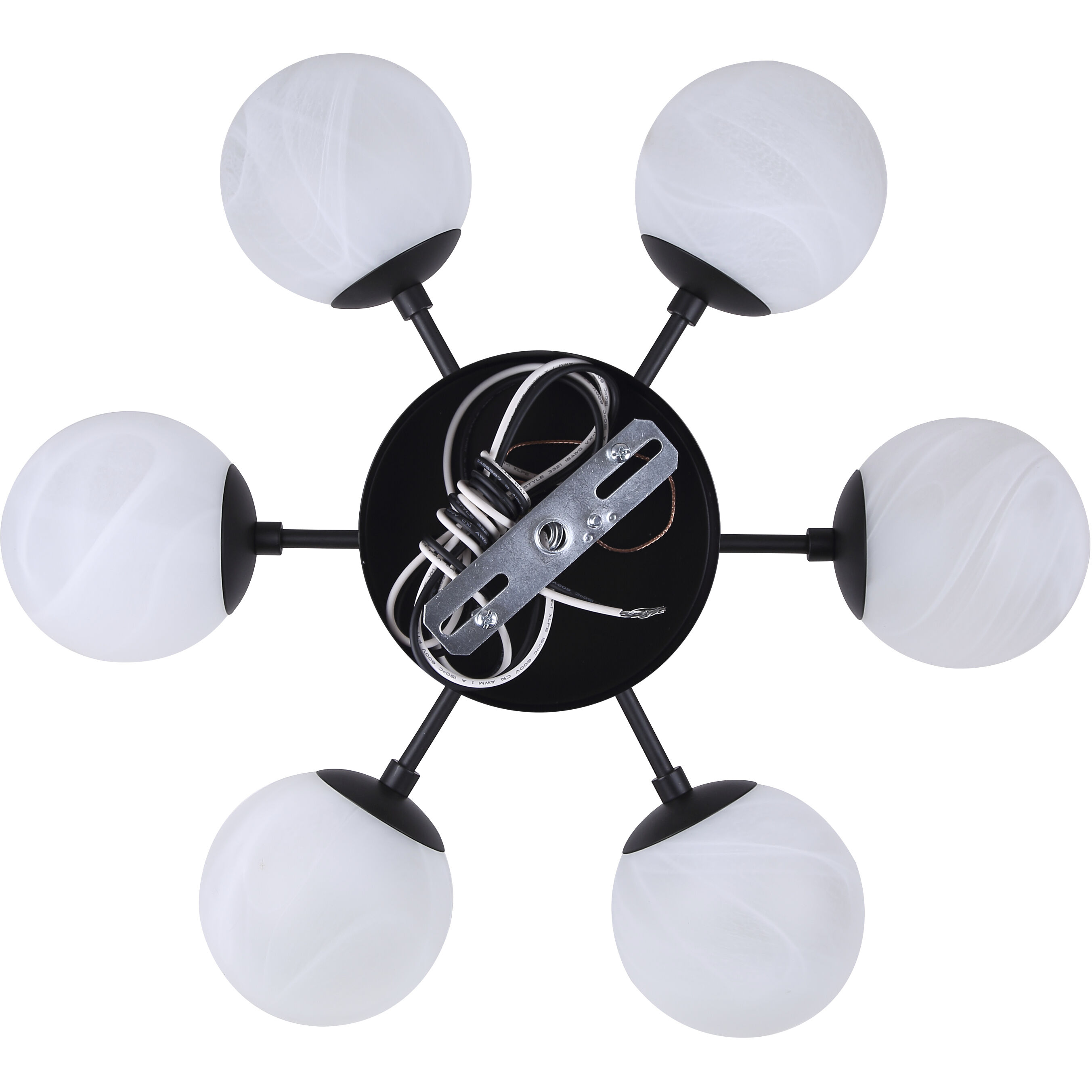 Mackenna 6 Light 26 inch Black Chandelier Ceiling Light