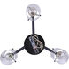 Madison 3 Light 20 inch Black Chandelier Ceiling Light