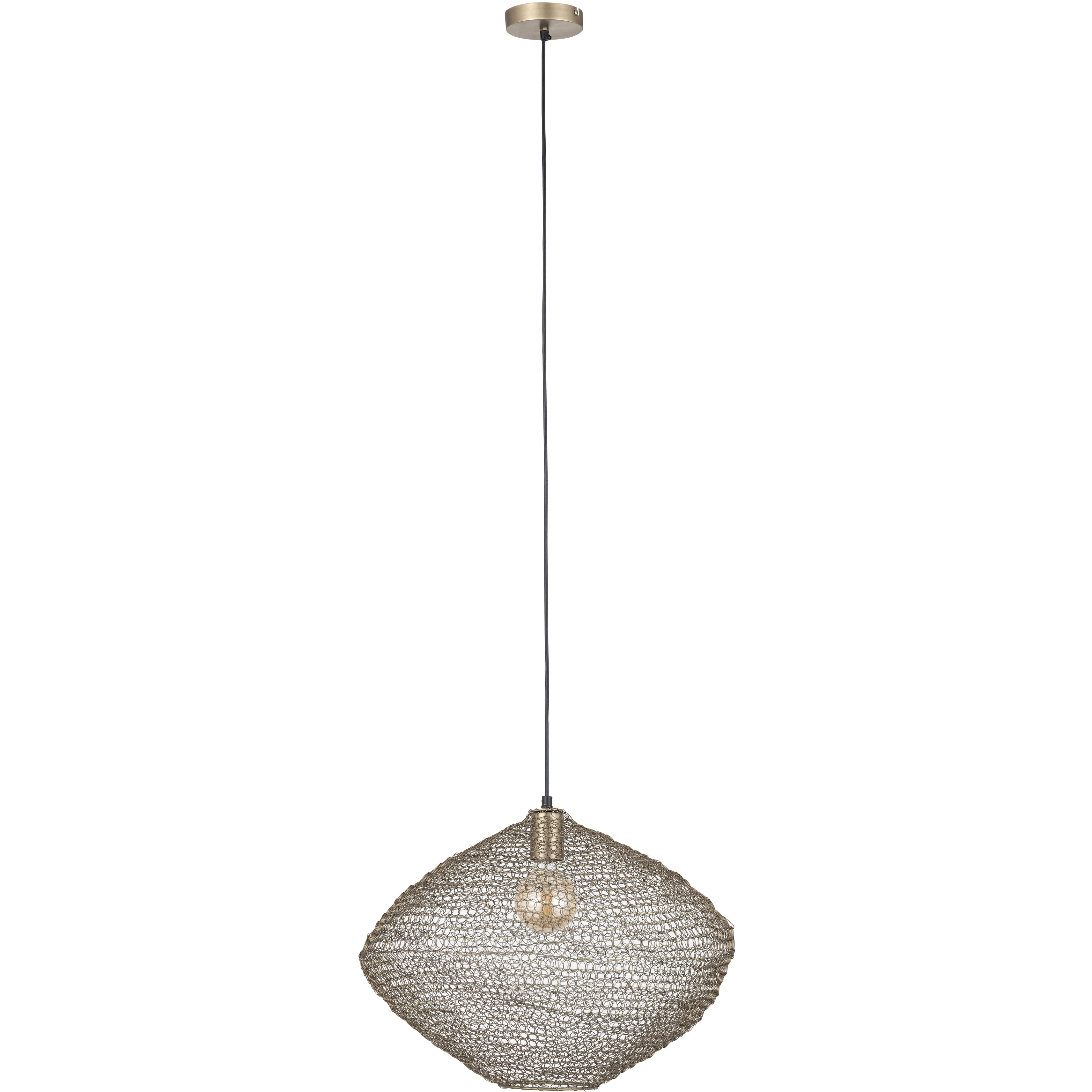 Warren 1 Light 19.5 inch Antique Brass Pendant Ceiling Light