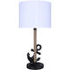 Sidro 26 inch 100.00 watt Matte Black Table Lamp Portable Light