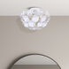 Cassia 2 Light 15 inch White Flush Mount Ceiling Light