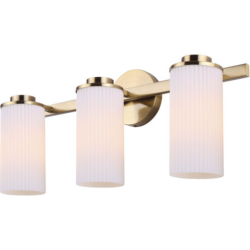 Kinslea 3 Light 23 inch Gold Vanity Light Wall Light
