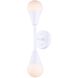 Arlowe 2 Light 4.75 inch White Wall Light
