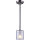 Madison 1 Light 5 inch Brushed Nickel Pendant Ceiling Light