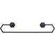 Atalee 23.63 inch Black Towel Bar