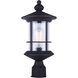 Madison 1 Light 17 inch Black Outdoor Post Light