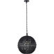 Burkley 1 Light 16 inch Matte Black Pendant Ceiling Light