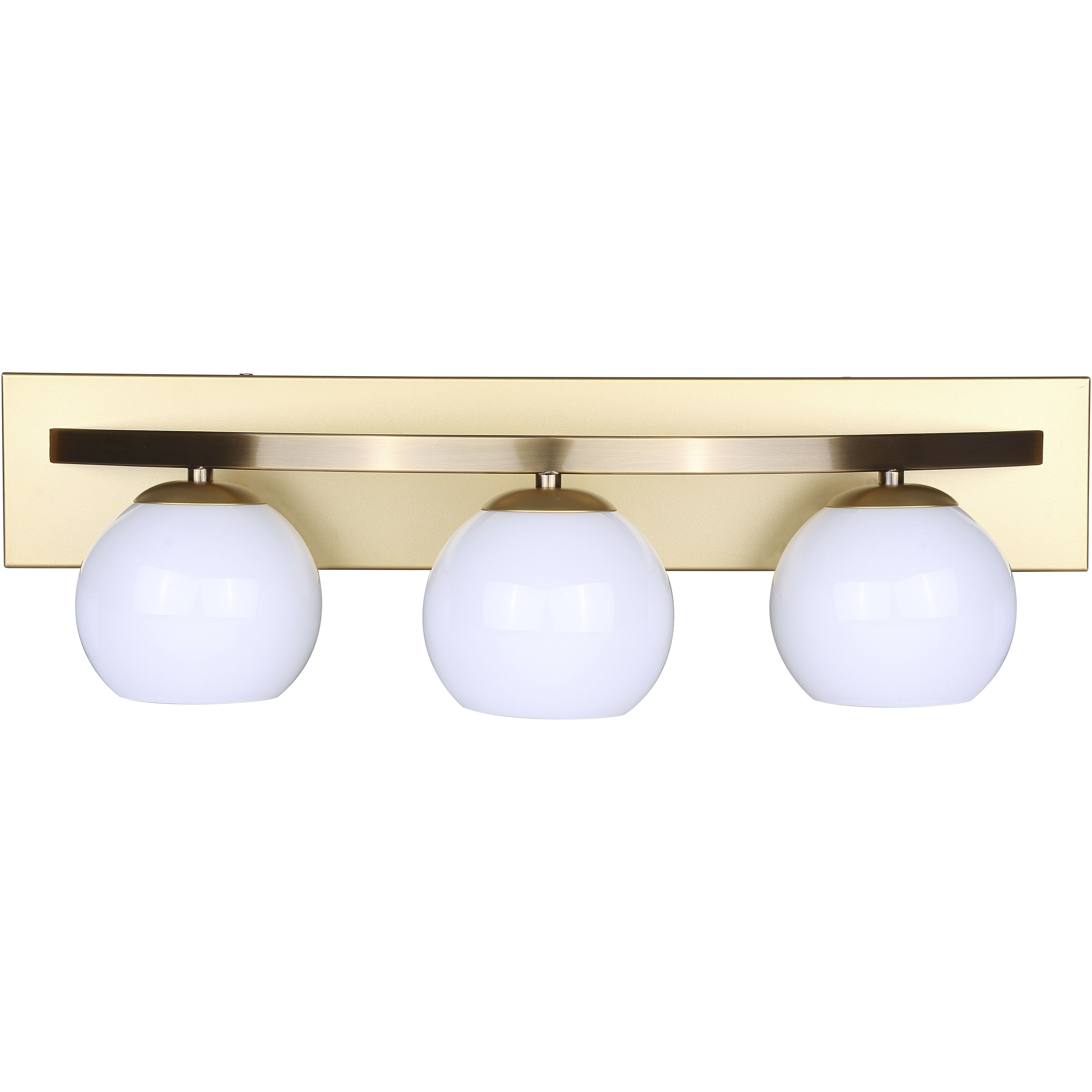 Monroe 3 Light 24 inch Gold Vanity Light Wall Light