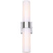 Maxine 2 Light 4.75 inch Brushed Nickel Vanity Light Wall Light