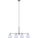 Mallory 4 Light 36.38 inch Brushed Nickel Chandelier Ceiling Light