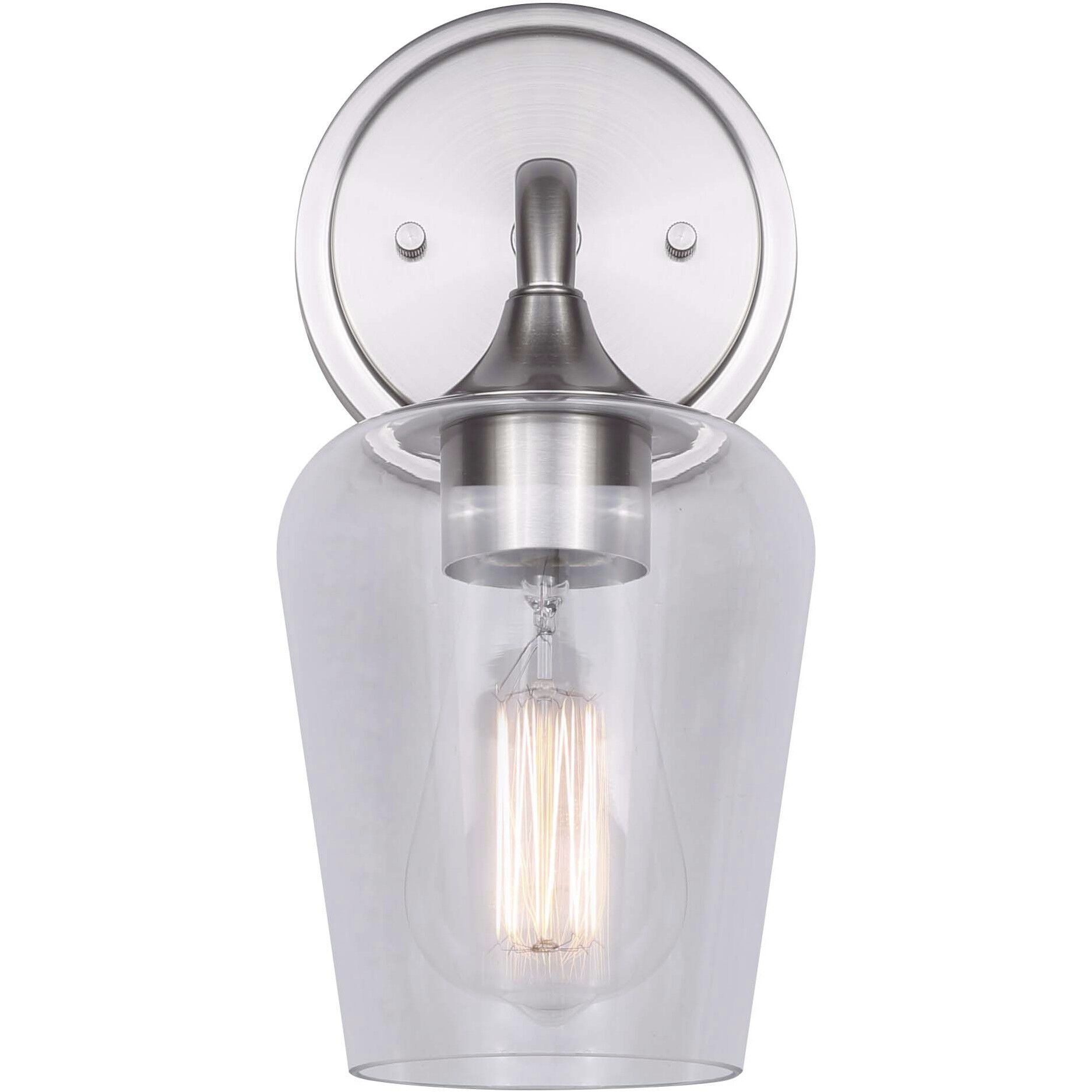 Conall 1 Light 7 inch Brushed Nickel Vanity Light Wall Light